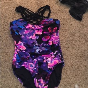 Floral swimming suit